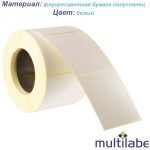 Етикетка прямокутна біла