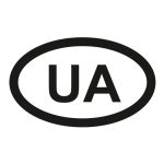 Стикер Опознавательный автомобильный знак Украины