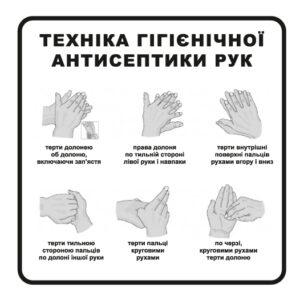 Стікер “Техніка гігієнічної антисептики рук” — сторінка 2