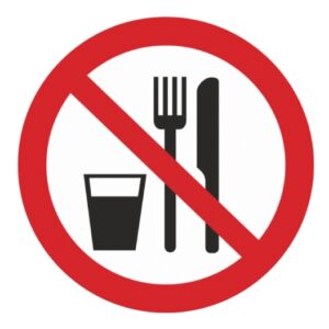 Стікер Забороняється брати руками. Сипуча маса (Нетривка упаковка)