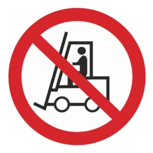 Стікер Забороняється робота (присутність) людей, що мають металеві імплантанти