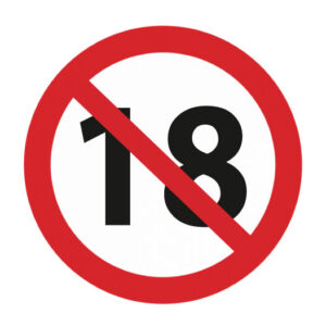 Стикер “18+”