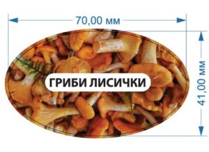 Стікер “Гриби лисички”