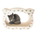 Дряпалка Вуха Hello Kitty білого кольору з котиками - фото 1