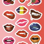 стікерпак sticker lips
