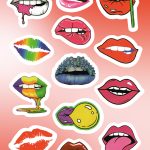 набір стікерпаків sticker lips