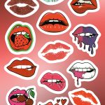 Стікерпак Sticker Lips